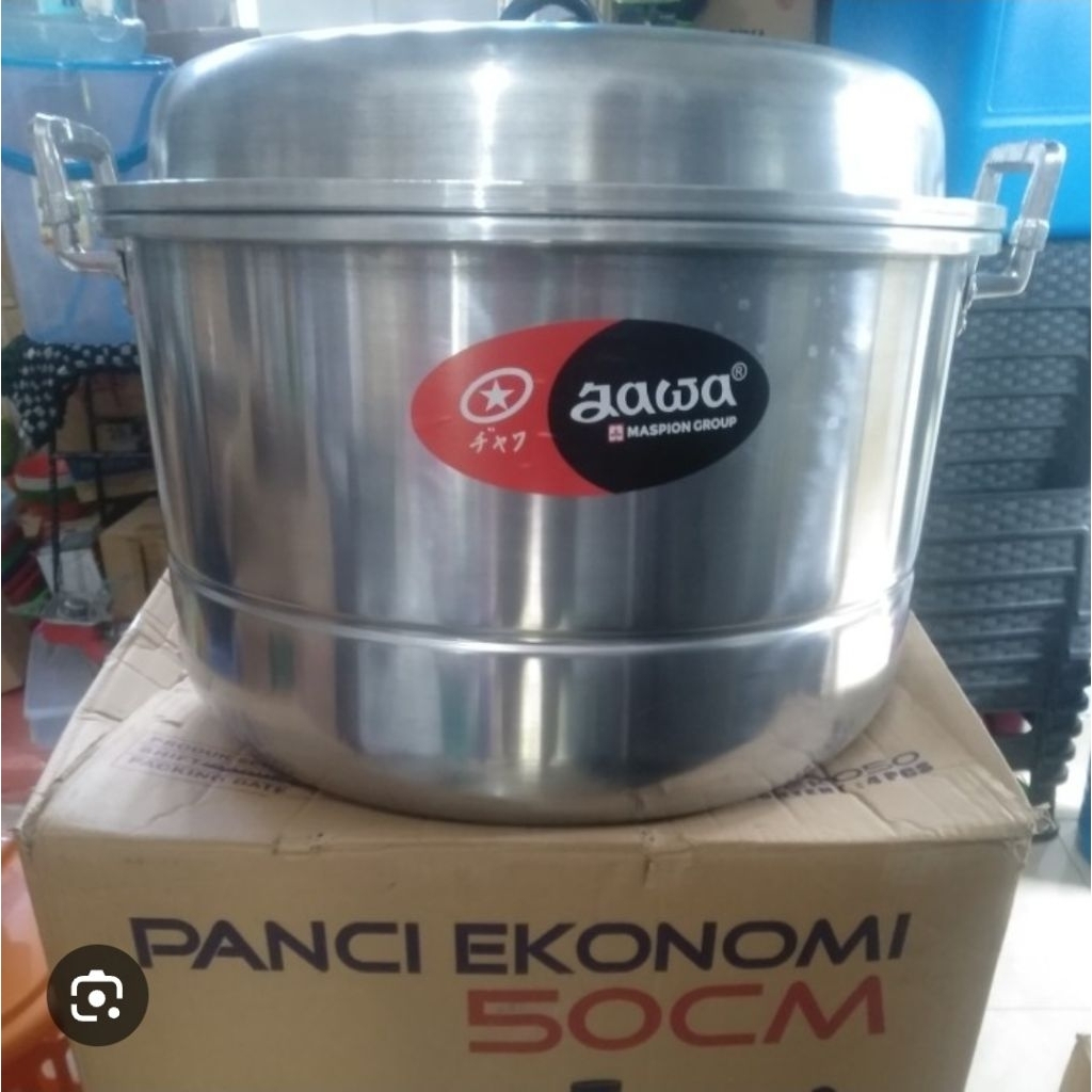 Panci Langseng 50 CM JAWA maspion Alumunium - Panci Kukus Super Jumbo 50 - STEAMER ALUMUNIUM JUMBO 5