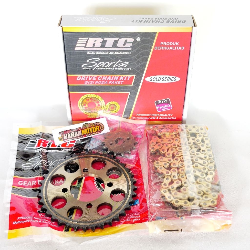 GIR GEAR PAKET GOLD SMASH NEW SHOGUN 125 MERK RTC