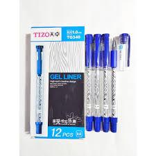 Pulpen Gel Tizo TG340 BIRU ( PACK )