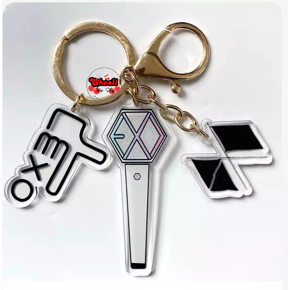 CHEOLI Exo Eribong Mini Lightstick Keyring Exo-L Eri Bong LS Keychain