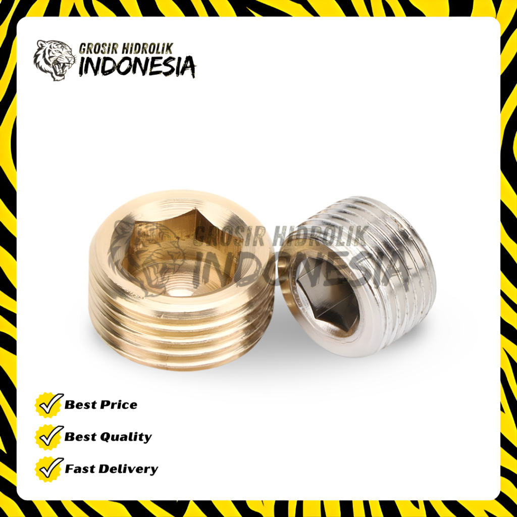 PLUG 3/8''  BAUT L TANAM PENUTUP DRAT UKURAN DRAT 3/8''