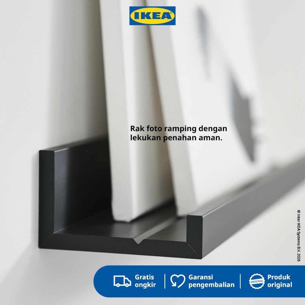 IKEA MOSSLANDA Rak Ambalan untuk Aksesoris Dinding 55cm