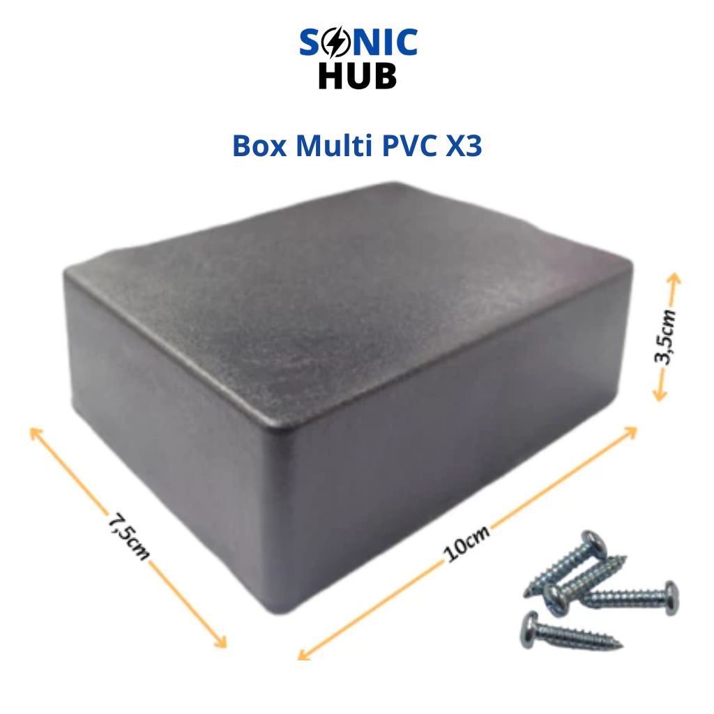 Box Kotak Hitam Elektronik DIY Box Multi Serbaguna X3 PVC