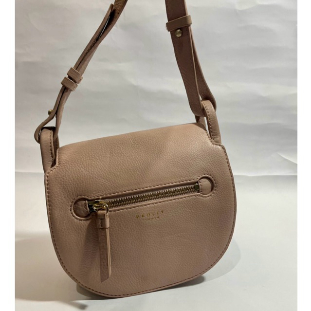 Radley London Sling Bag Shoulder Bag Kulit Asli Saddle Rosegold Mulus