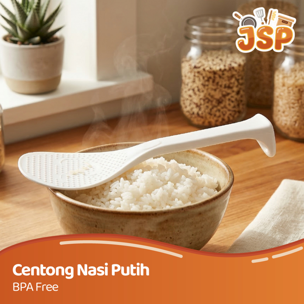 JSP - Centong Nasi Putih Tahan Panas BPA Free Sendok Rice Cooker