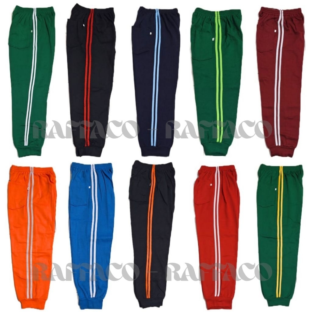 Celana Training Jogger Sekolah Anak SD / MI  Laki-Laki & Perempuan