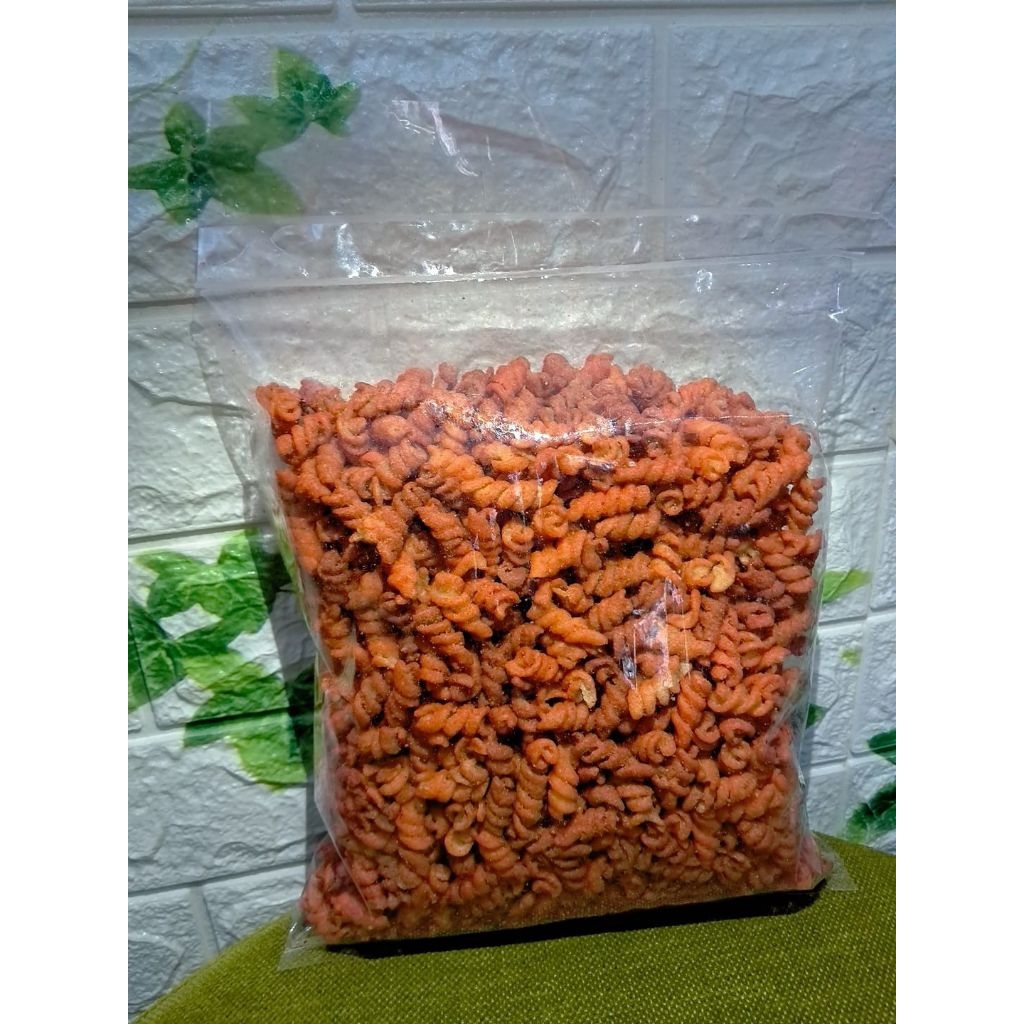 Makaroni Spiral Pedas Daun jeruk