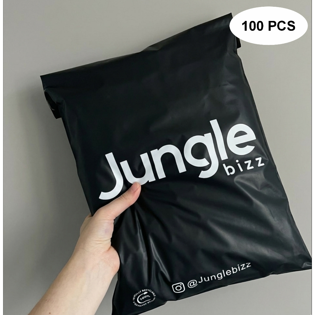 polymailer black, plastik polymailer olshop, plastik packing online shop, plastik custom desain