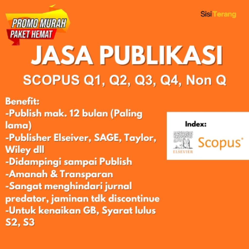 Publikasi Scopus Q1, Q2, Q3, Q4 hanya untuk publisher Terbaik Taylor, Sage, Elseiver