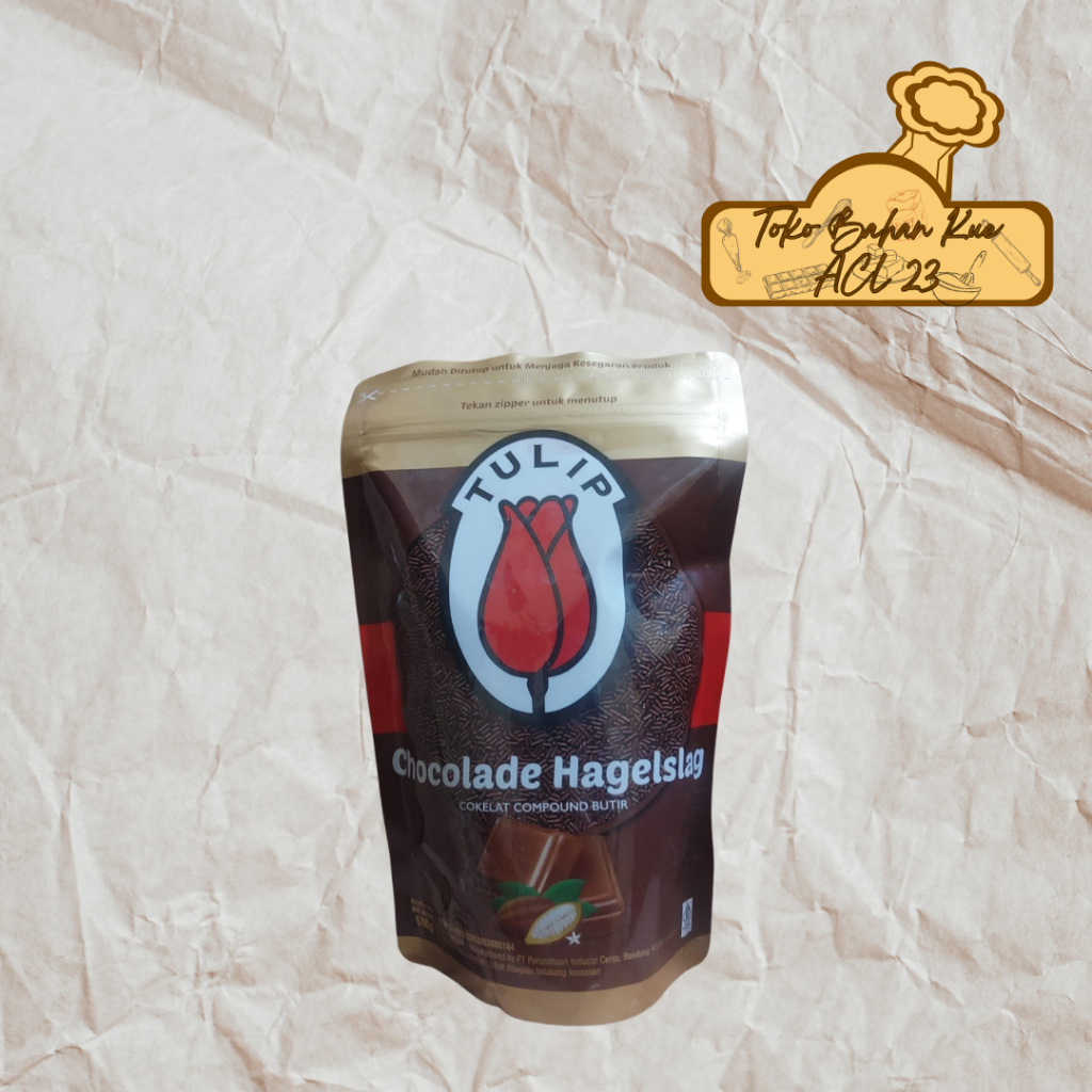 Meses Coklat Tulip/Ceres Coklat Tulip/Compound Butir Tulip /Chocolade Hagelslag Meses Tulip 500gr