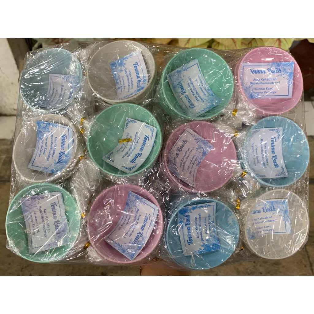 SOUVENIR MANGKOK PLASTIK BULAT
