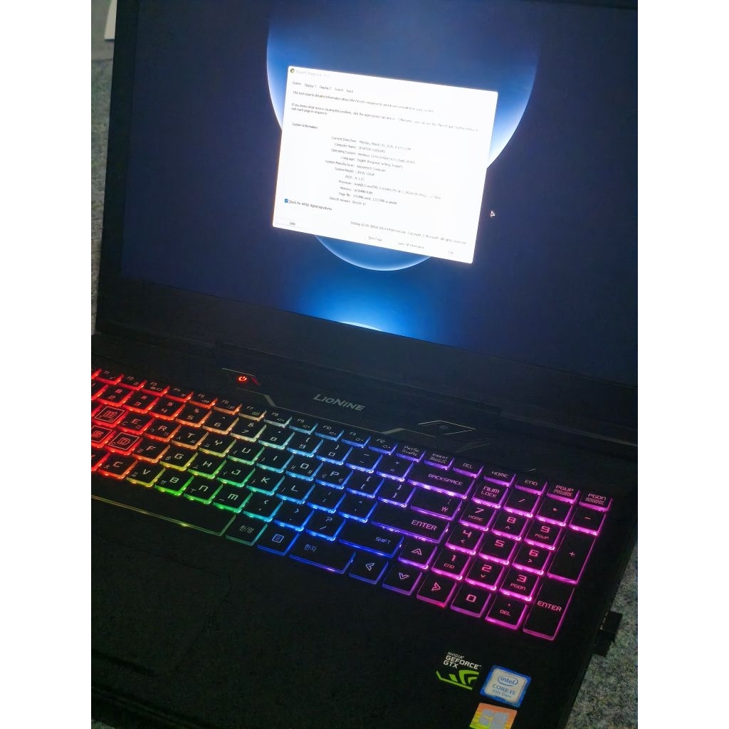Laptop Gaming i5 gen8, gtx 1050, ram 16gb