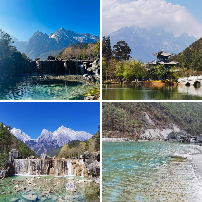 Yunnan alam pemandangan gunung air langsung latar belakang kain kemanusiaan geografi ruang hidup lat
