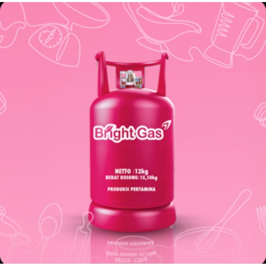 Tabung Gas Bright 12 Kg kosong - Praktis, Bisa Diisi Ulang aman tabung gas 12 kg murah