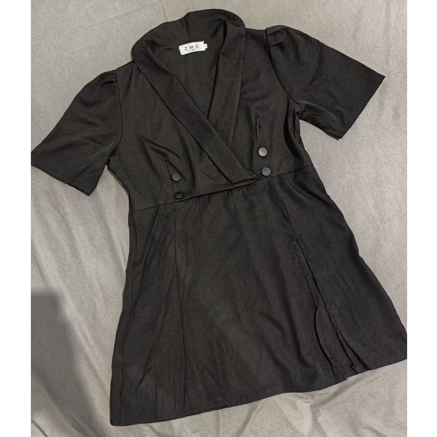 Mini Dress Hitam Pekat/Mini Dress Sexy