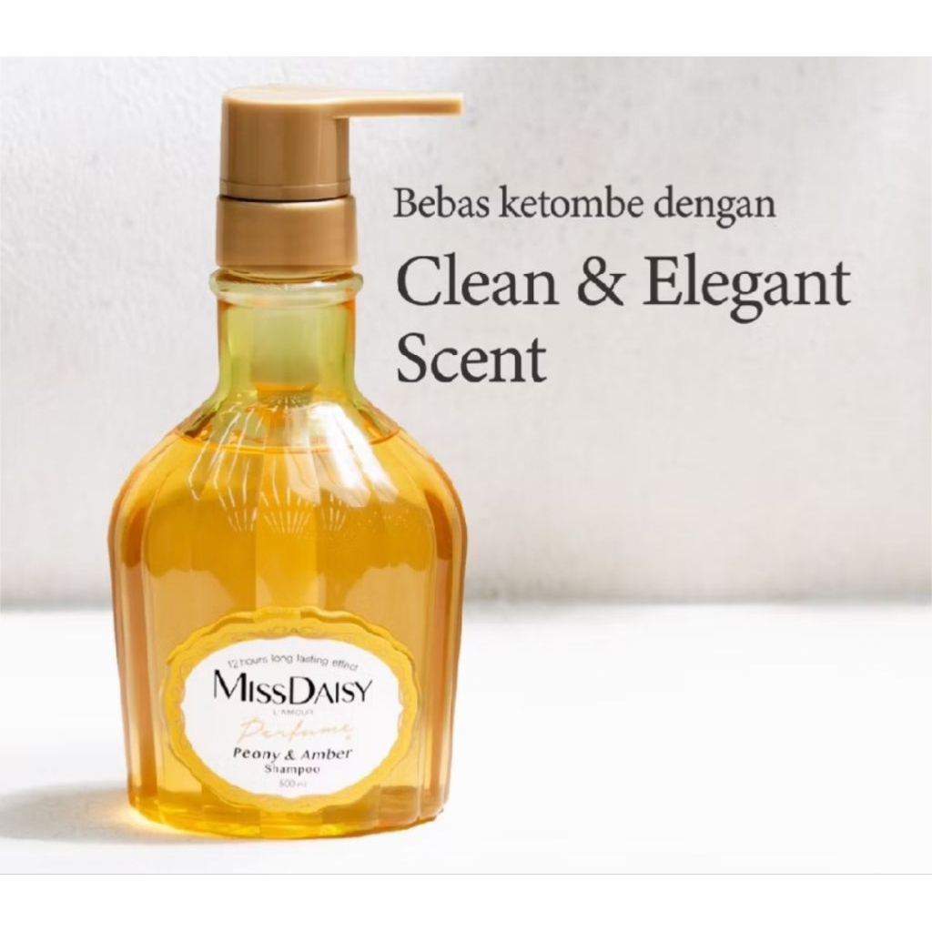 Miss Daisy Peony Dan Amber Shampoo 500ml - Anti Lepek Berminyak Ketombe Rontok - French Perfume Sham