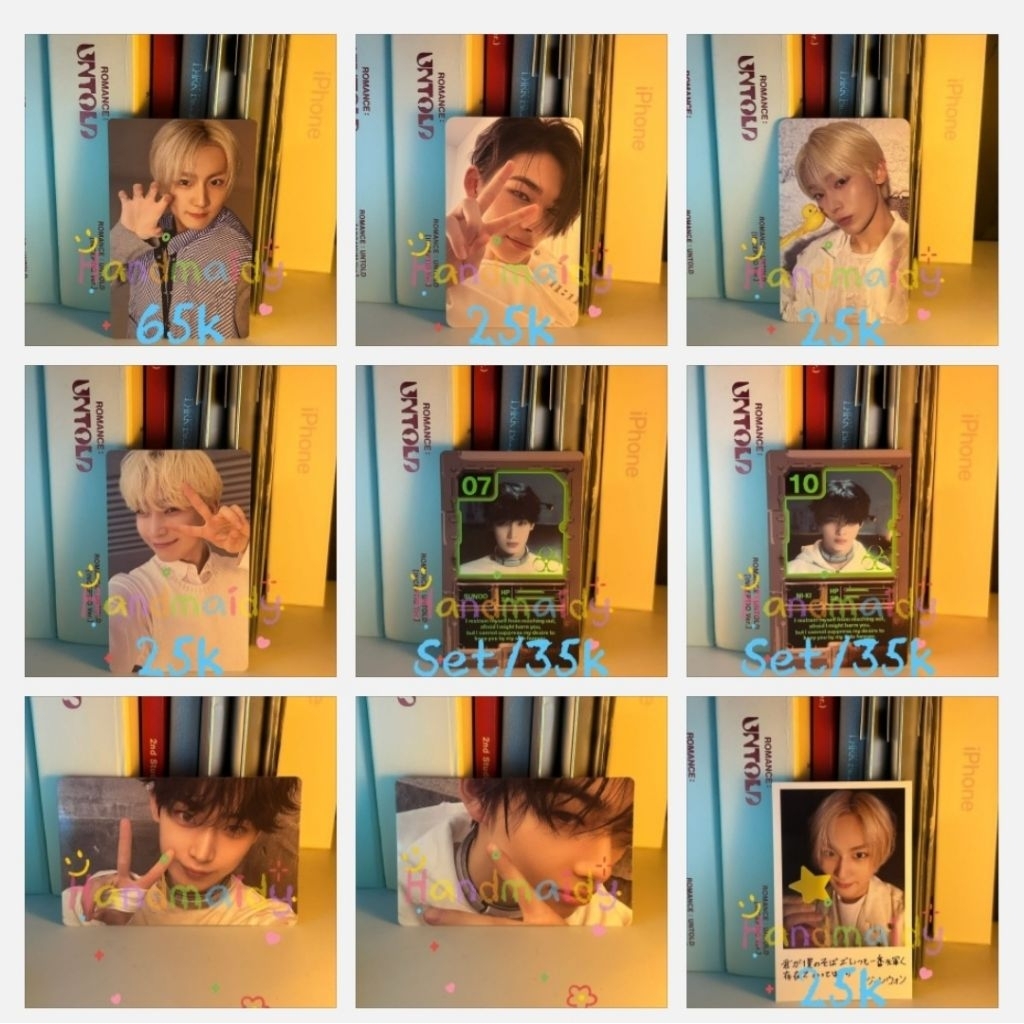 sharing photocard enhypen album romance untold daydream desire unleash yoi tuspi gitdas jungwon hees