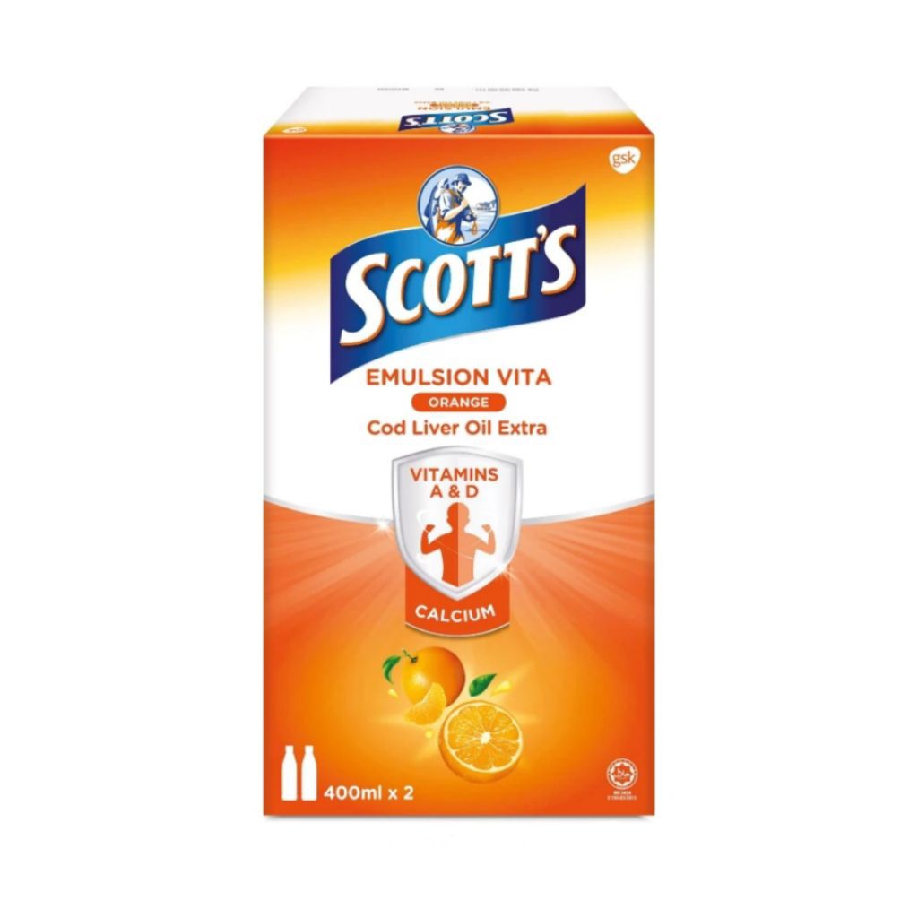 SCOTT'S Emulsion Vita Orange Malaysia (400ml x 2)