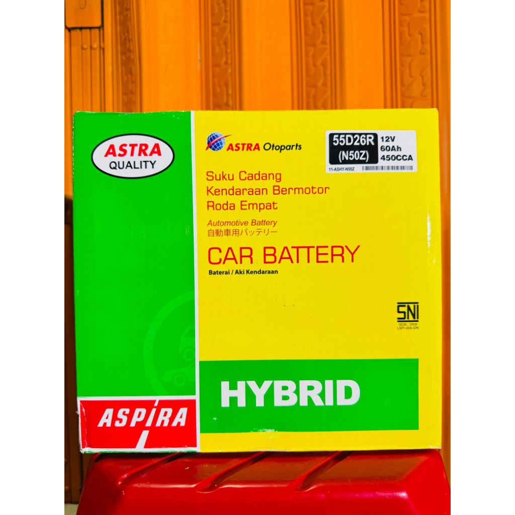 AKI MOBIL TRUK CANTER, FUSO (N50Z ASPIRA HYBRID) 60AH - 12VOLT