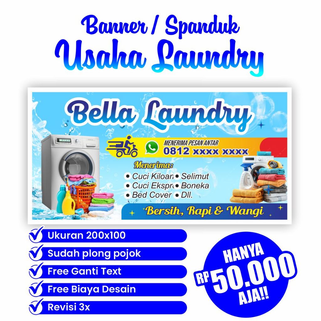banner laundry banner murah banner jualan banner custom banner free desain