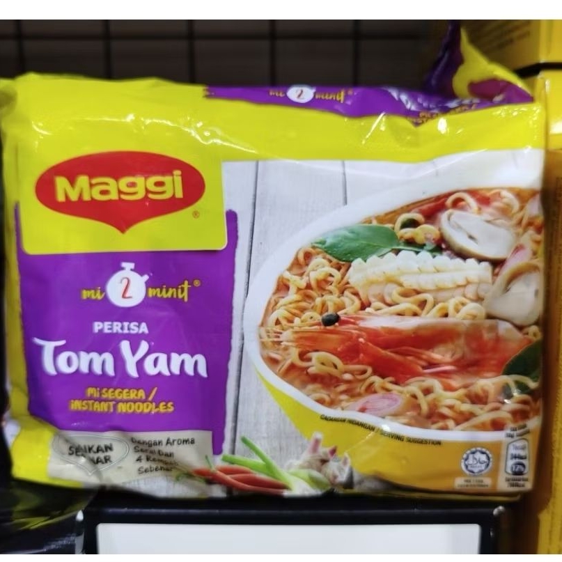 Maggi Mie Instant Perisa Tom Yum (isi 5 pack)