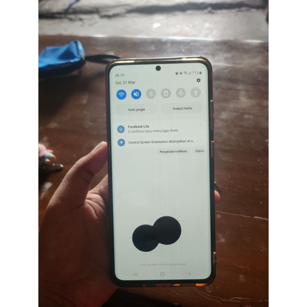 LCD Samsung S20 Ultra minus noda garis