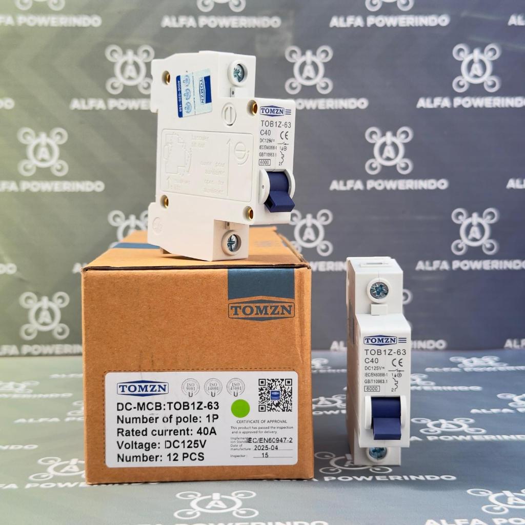 TOMZN 1P DC 125V MCB 40A - TOMZN14