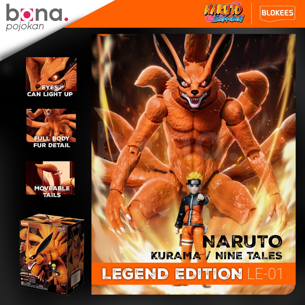 Blokees Naruto Shippuden Action Edition Nine Tails Kurama Action Figure