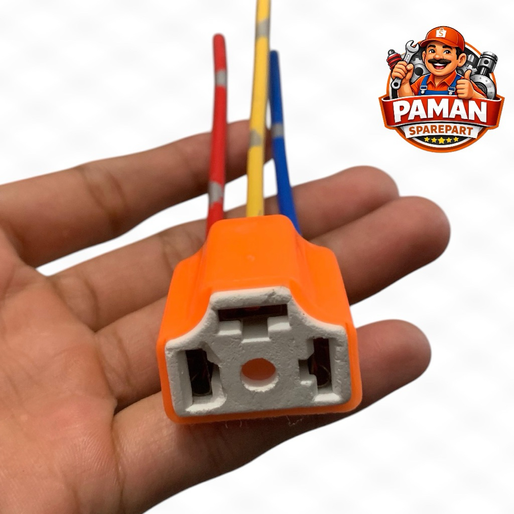 SOCKET H4 KERAMIK / FITING LAMPU SCOOPY / FITING LAMPU VIXION