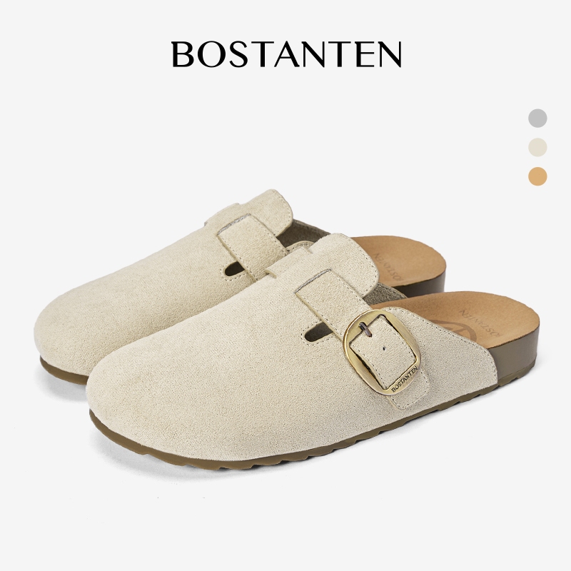 BOSTANTEN Nut Pudding Shoes Birken Slip On Flat Sandal