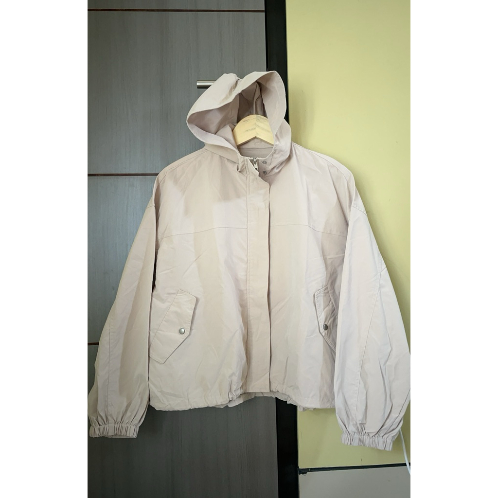 jak3t ingni semi crop oversize tangan balon warna coksu