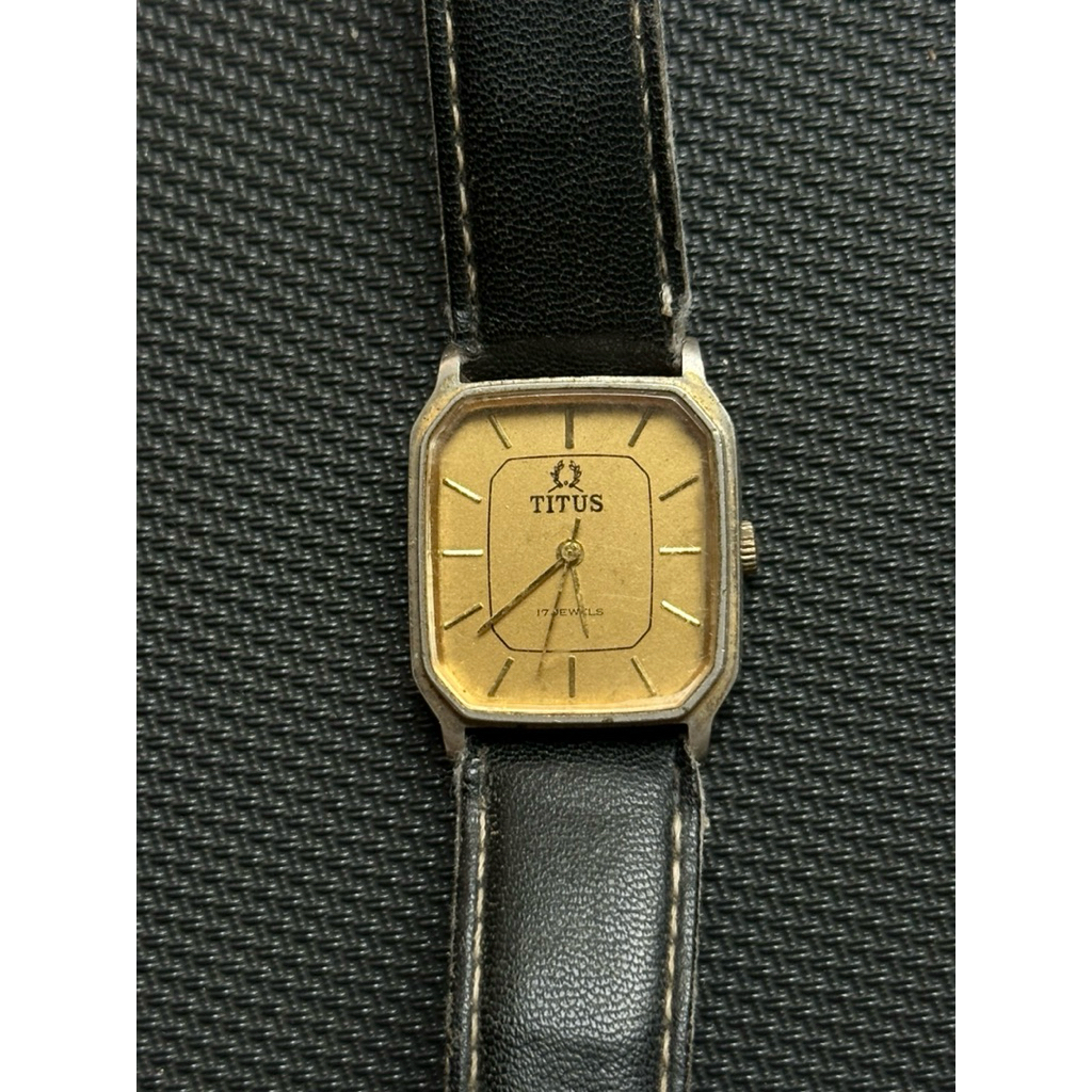 preloved jam tangan titus tank automatic vintage langka