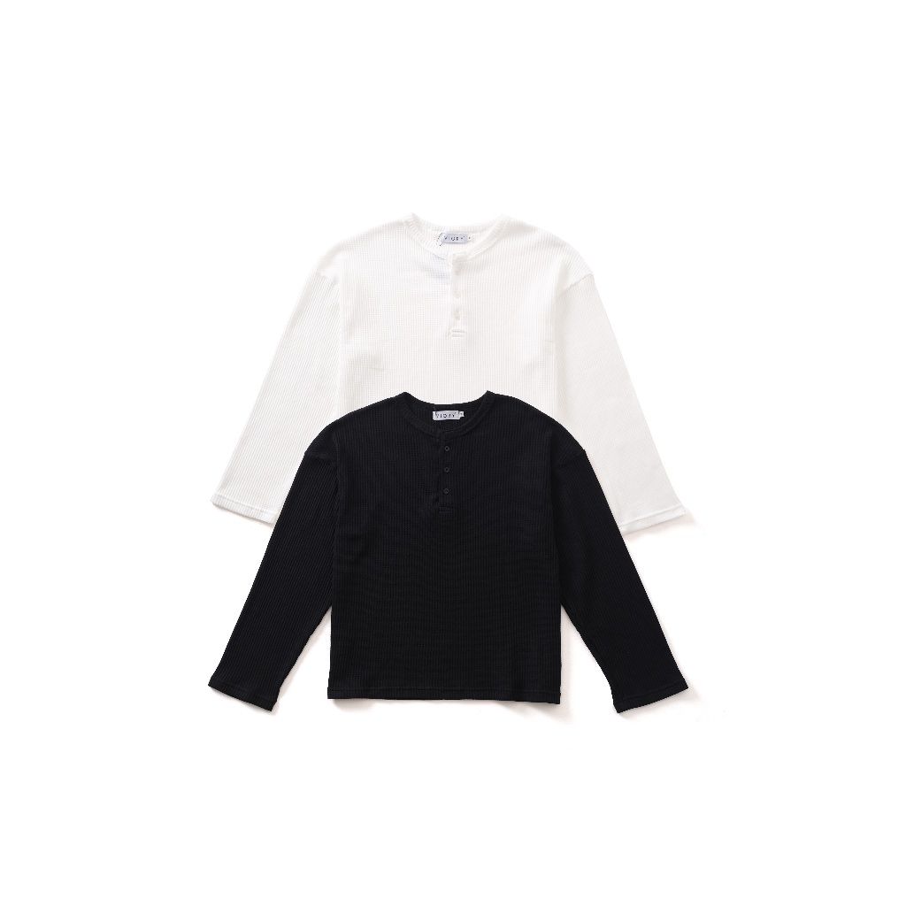 Henley Shirt Longsleeve Boxy | LS.HN.001 | LS.HN.002