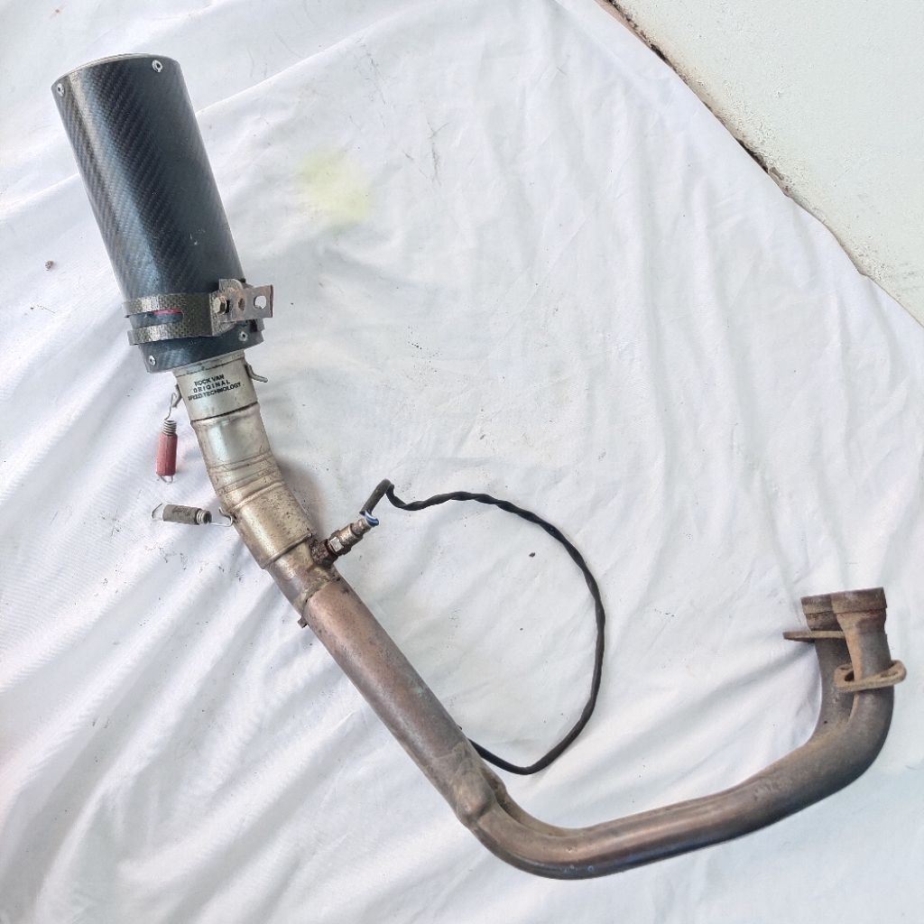 Exhaust Rockvan Carbon Underbelly Knalpot Fullsystem Yamaha R25 ORIGINAL