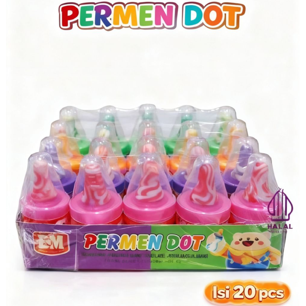 Permen dot permen odot Makanan viral jajanan Snack makanan anak laki-laki dan perempuan makanan unik