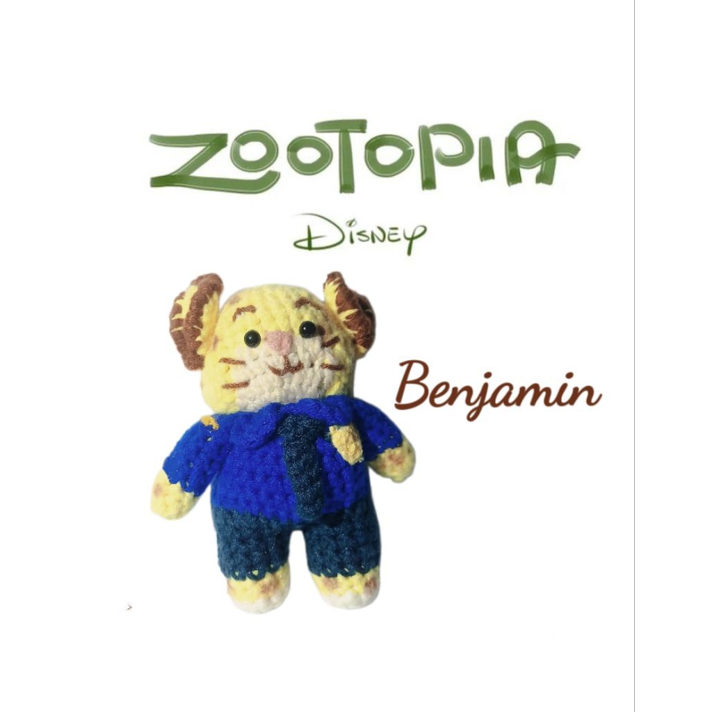 Keychain boneka zootopia Benjamin