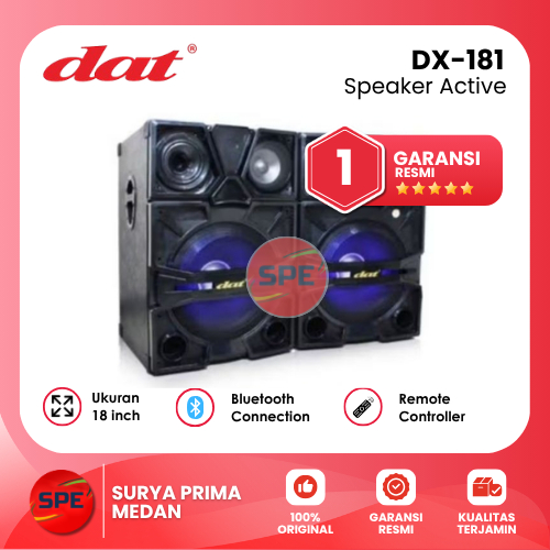 SPEAKER ACTIVE DAT UKURAN 18 INCH DX181 GARANSI RESMI (MEDAN)