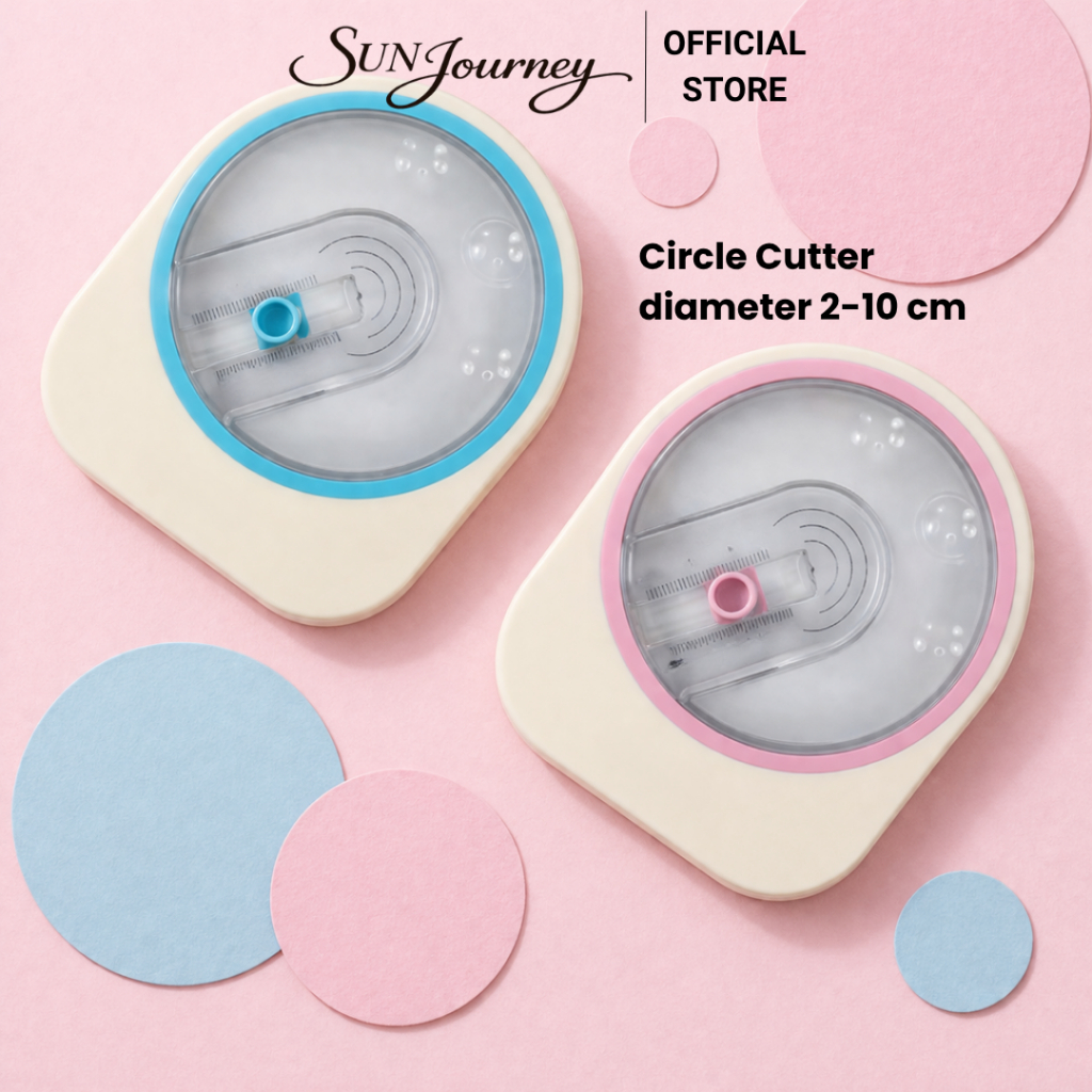 Circle Cutter SUN Journey 2-10cm – Pemotong Kertas Lingkaran untuk Sticker & Craft