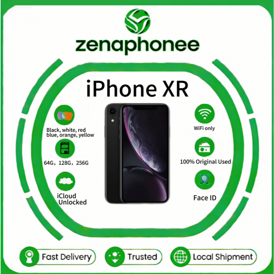 iPhone XR WIFI Only 64GB/128GB/256GB Second Original Mulus Fullset /iCloud Unlocked/ Face ID