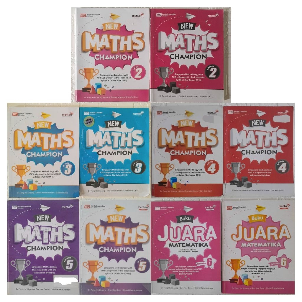 New Maths Champion 2 3 4 5 6 Marshall Cavendish Workbook Textbook