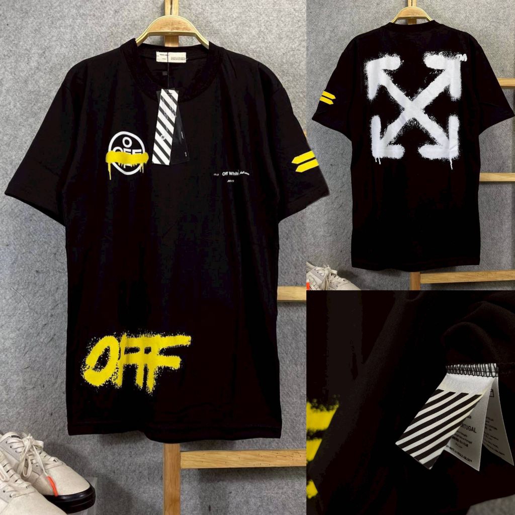 OFF WHITE T-Shirt Branded Premium Kaos Distro Lengan Pendek 100% Cotton Combed 30S Original Quality 
