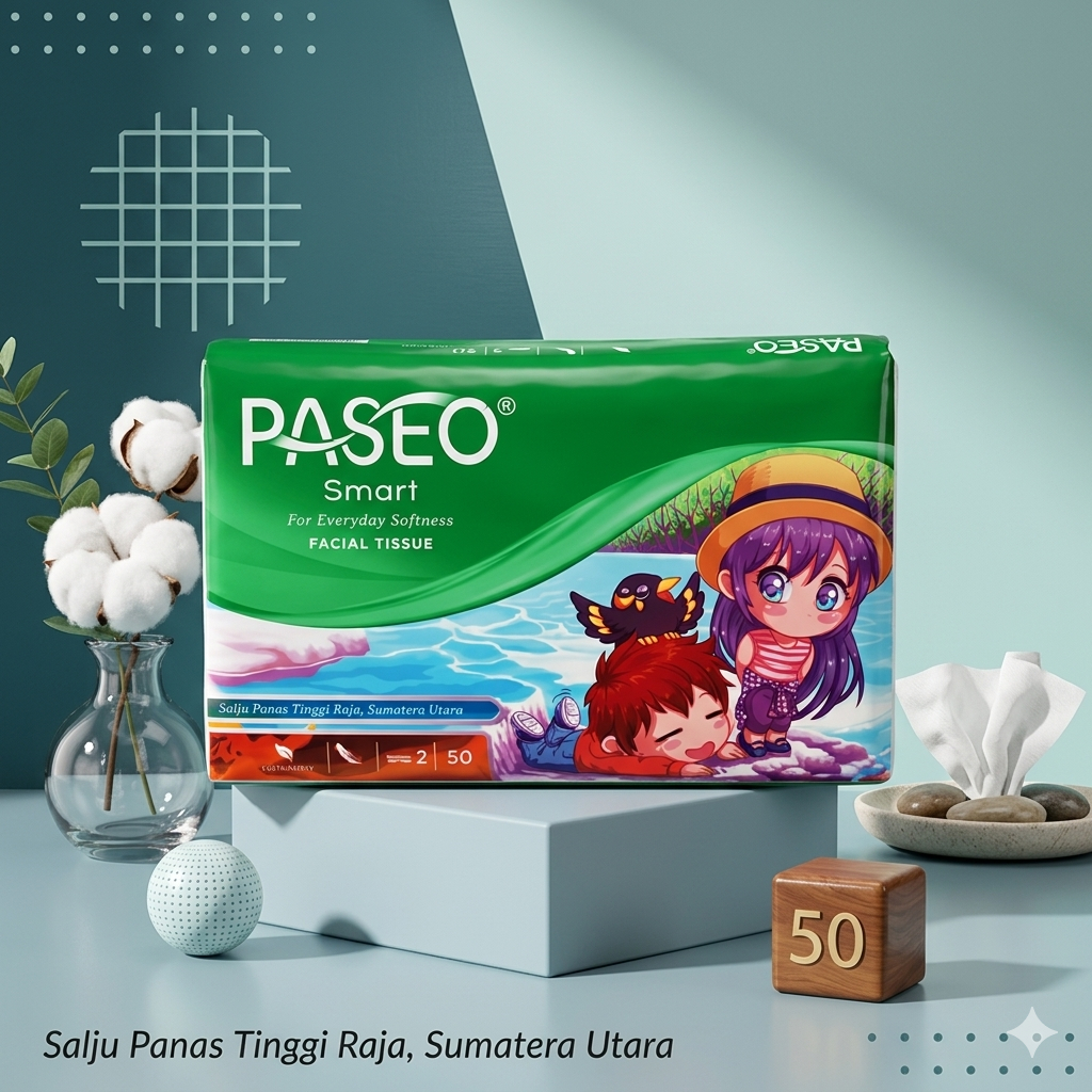 Tissue Tisu Paseo Travel Pack Tisu Kotak 50 Sheets / 108 Ply