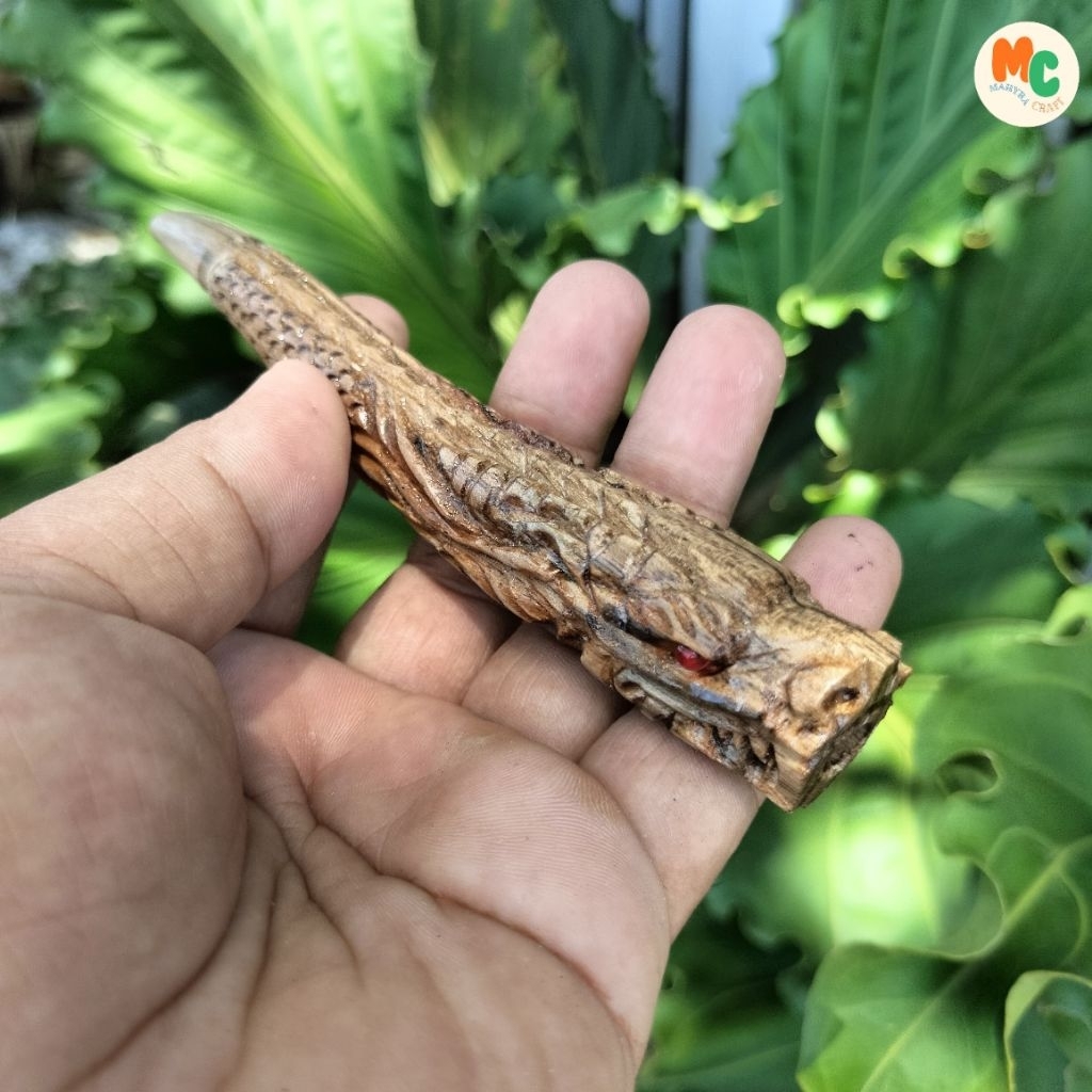 mahyracrafts | pipa once / once cangklong ukir naga kayu sonokeling