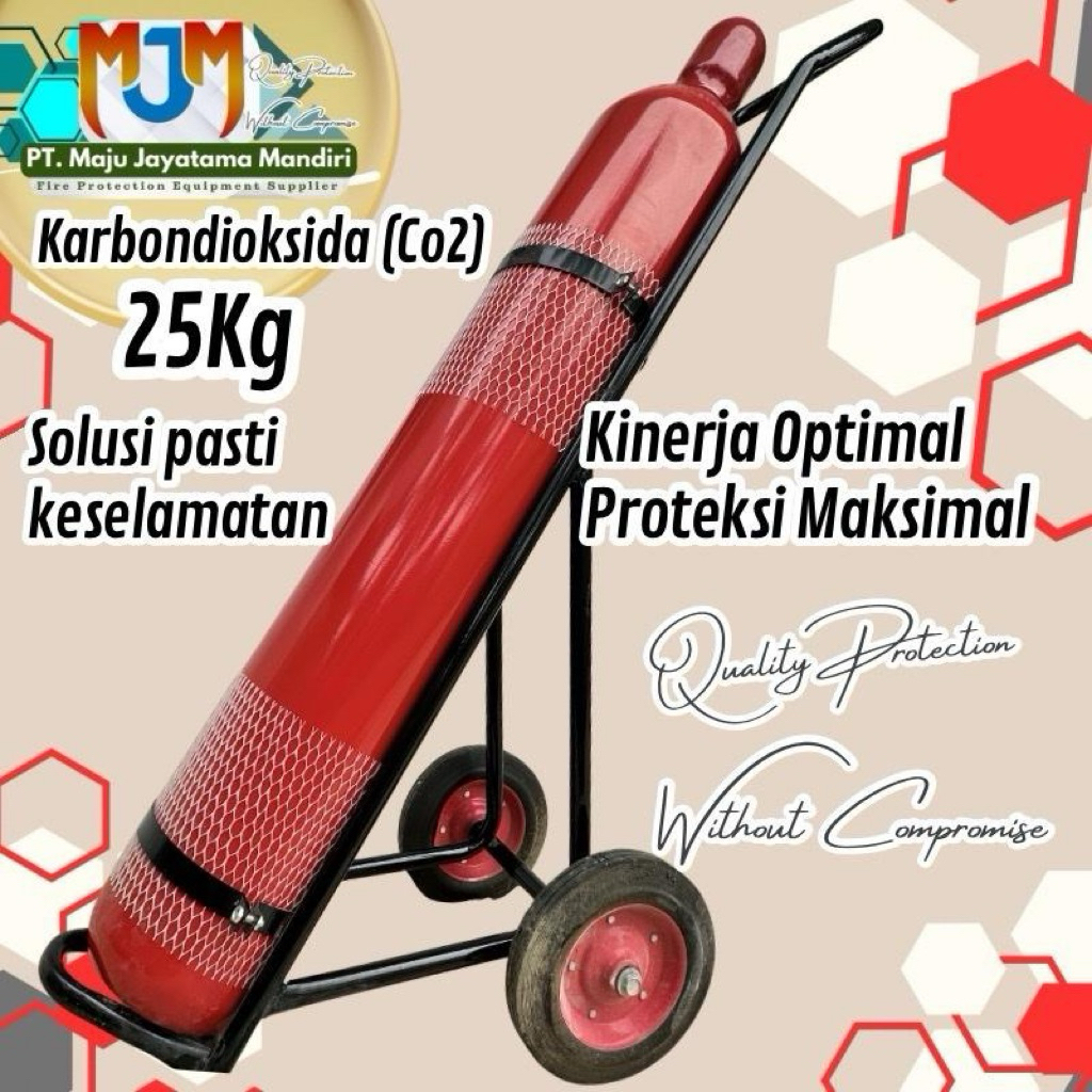 APAR 25 KG Karbondioksida (CO2) + TROLEY