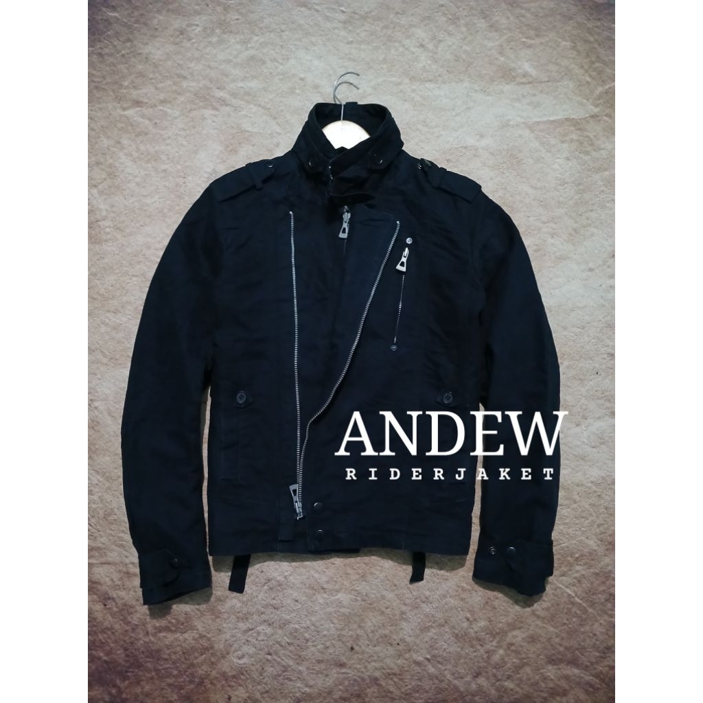 Jaket rider/biker keren ANDEW tebal berat bekas murah