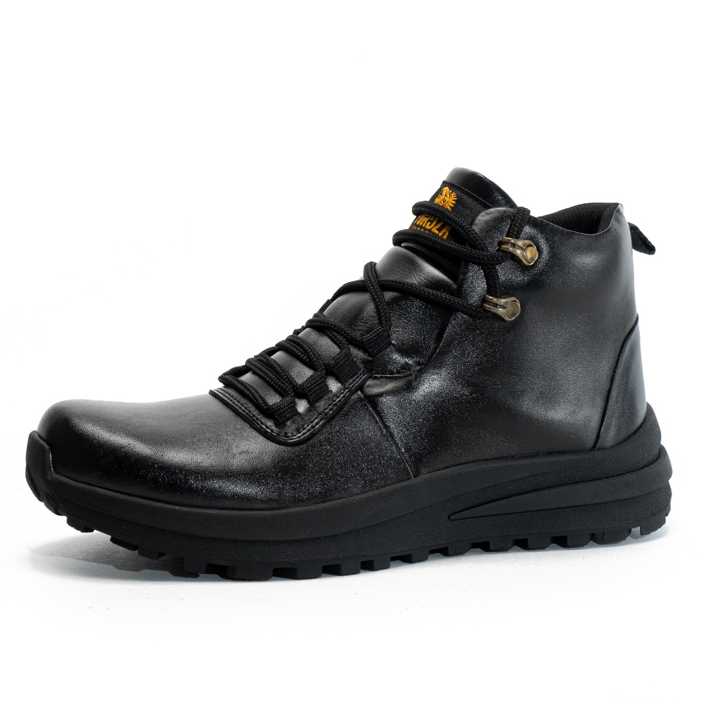 Fordza - Sepatu Pria Boot Safety Bahan Kulit Asli Boots Pria Ujung Besi Sepatu Kerja Proyek Jaxon Se