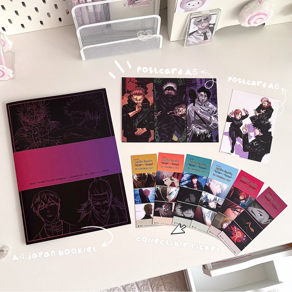 [Ready] Wts Jujutsu Kaisen Movie Culling Game Movie | Official Fan Screening Merch | A4 Booklet Japa
