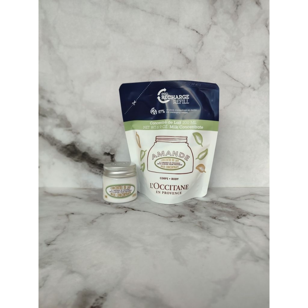 Loccitane Almond Milk Concentrate / Loccitane Body Lotion / Loccitane Body Milk
