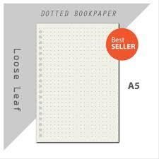Kertas Binder Grid Dan Dotted Tanpa Garis Ukuran A5 20ring Dan B5 26ring