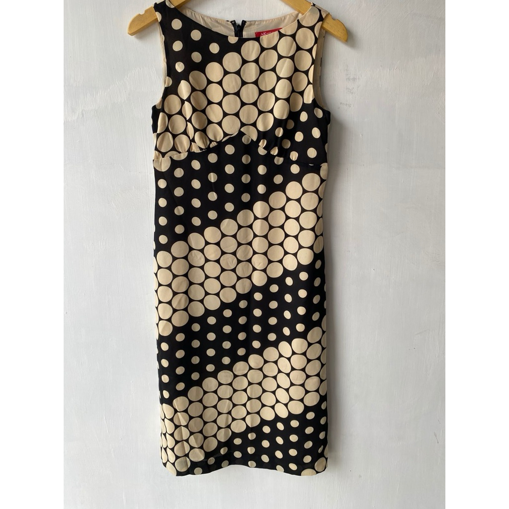 Preloved dress designer polkadot cantik